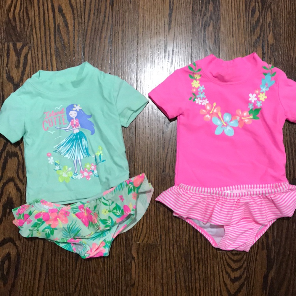 Two piece bathing suit size 12 months
